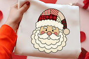 Patchwork Santa Claus Face PNG Art, a Seasonal Illustration by CrexoraLab (Thumbnail 2 of 4)