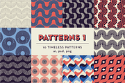 PATTERNS BUNDLE: 100 Geo Patterns, a Pattern Graphic by kloroform (Thumbnail 3 of 45)