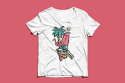 skull hand holding a surfboard, an Illustration by gunaonedesign (Thumbnail 3 of 4)