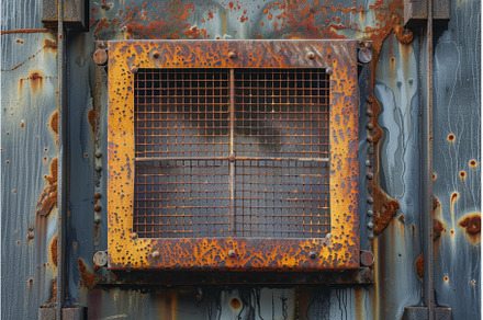 Rusty metal grate covering opening, a Background Photo by Ylivdesign