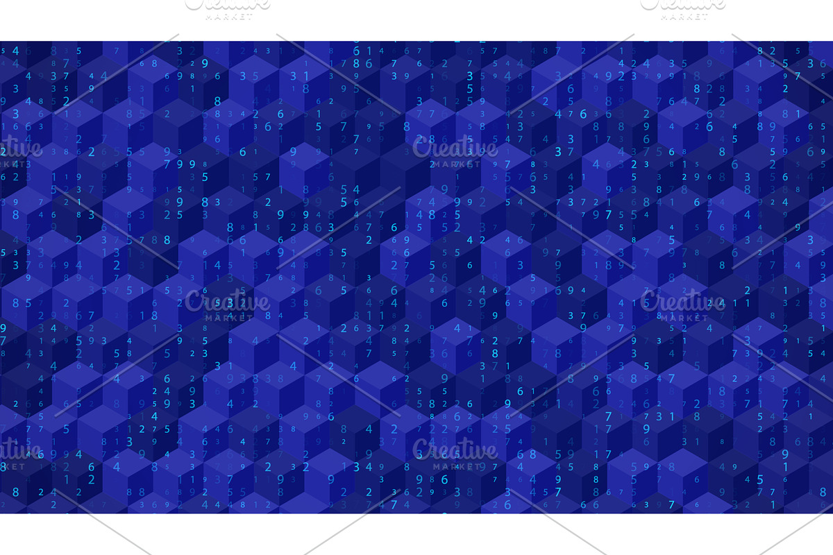 Big Data Abstract Background With 3D, an Illustration by Holo Art