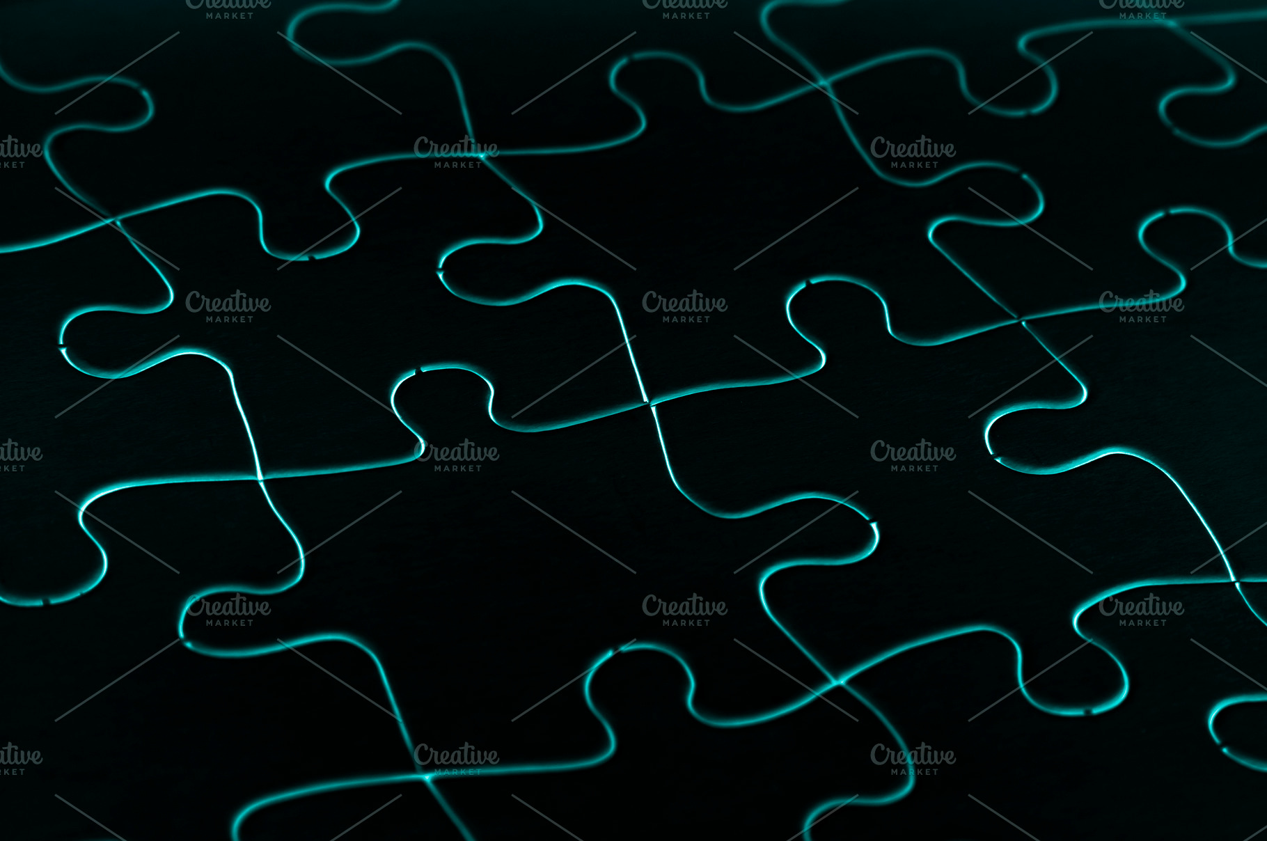 Dark Jigsaw Puzzle Lines Wallpaper, a Wallpaper Photo by THP Creative