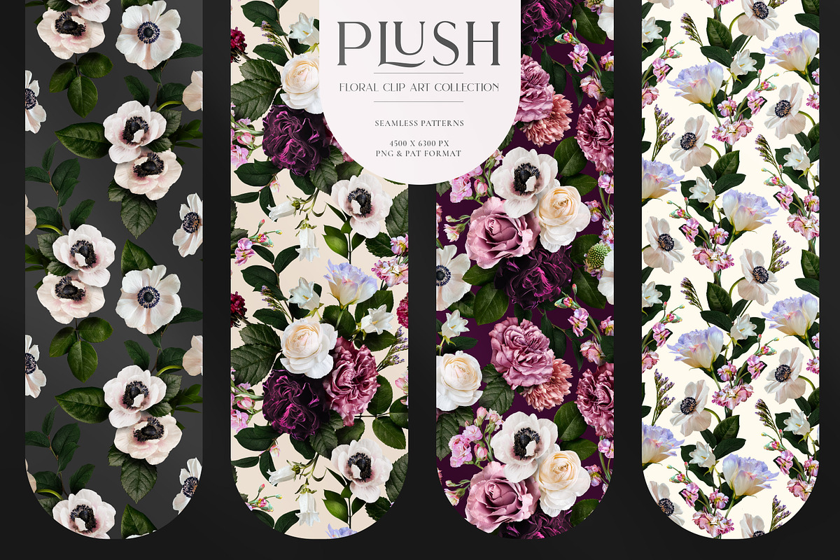 Plush Floral Clip Art, an Object Graphic by Eclectic Anthology (Photo 14 of 19)