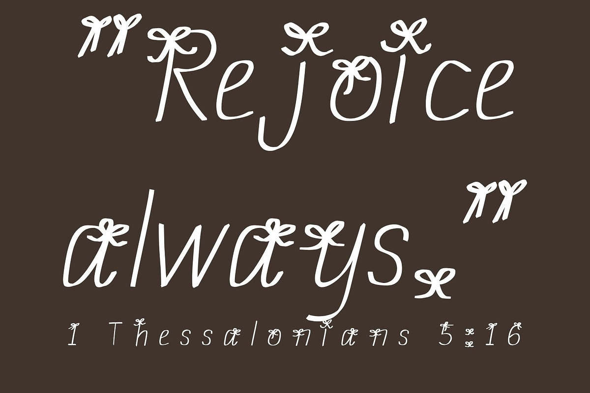Pretty Bow Coquette Font, a Handwritten Font by Eryn Rose Design (Photo 10 of 11)