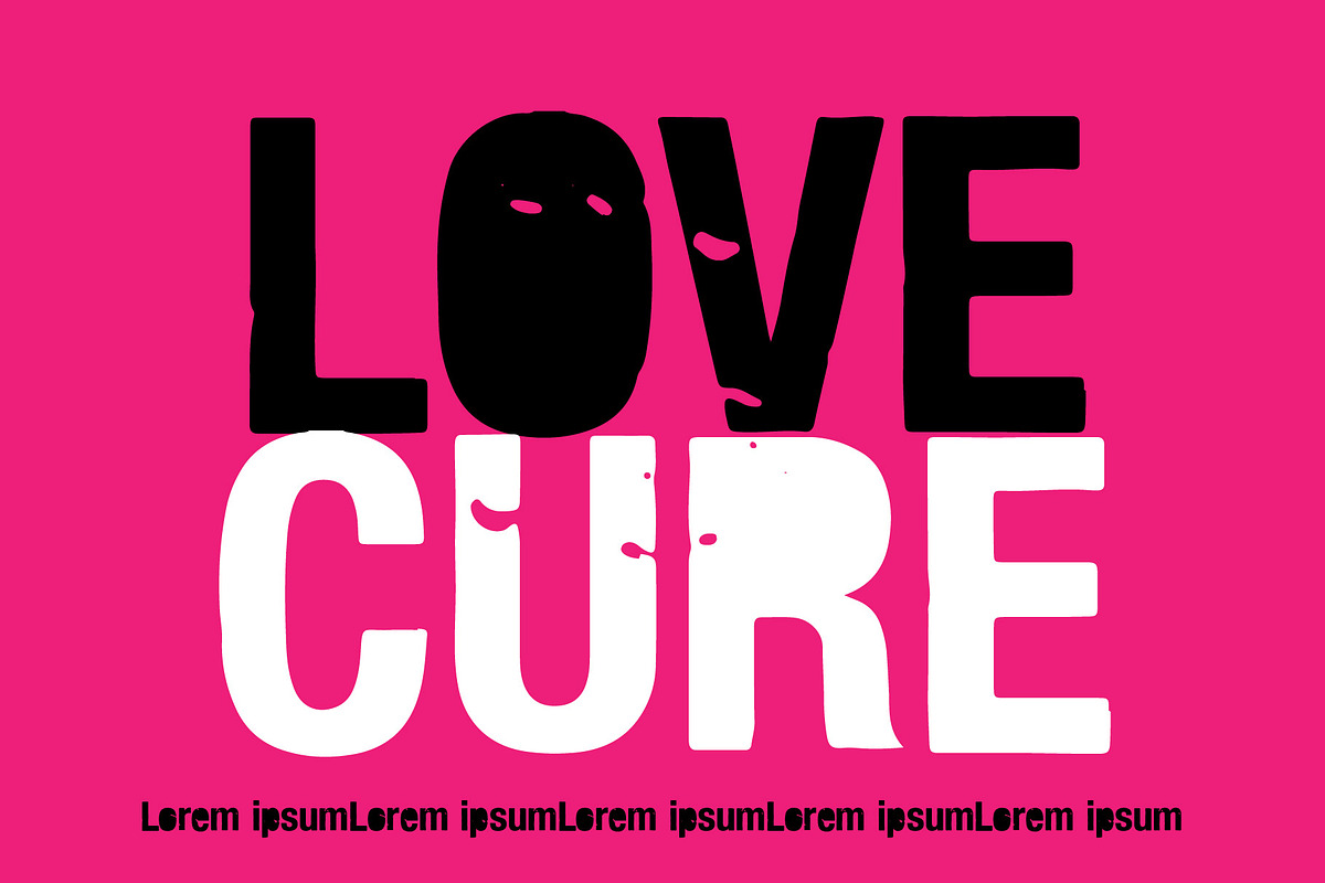 LOVECURE, a Font by vtks design (Photo 2 of 4)