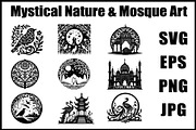Mystical Nature & Mosque Bundle, an Object Graphic by Creativeshirt (Thumbnail 1 of 10)