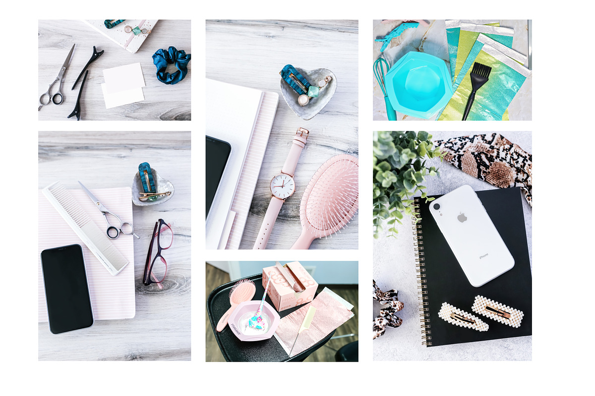 Hairstylist Bundle Stock Photos, a Beauty & Fashion Photo by SunnyTangerine Stock (Photo 3 of 7)
