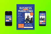 Business Marketing Flyer Set, a Flyer Template by Aiyari Graphic (Thumbnail 1 of 3)