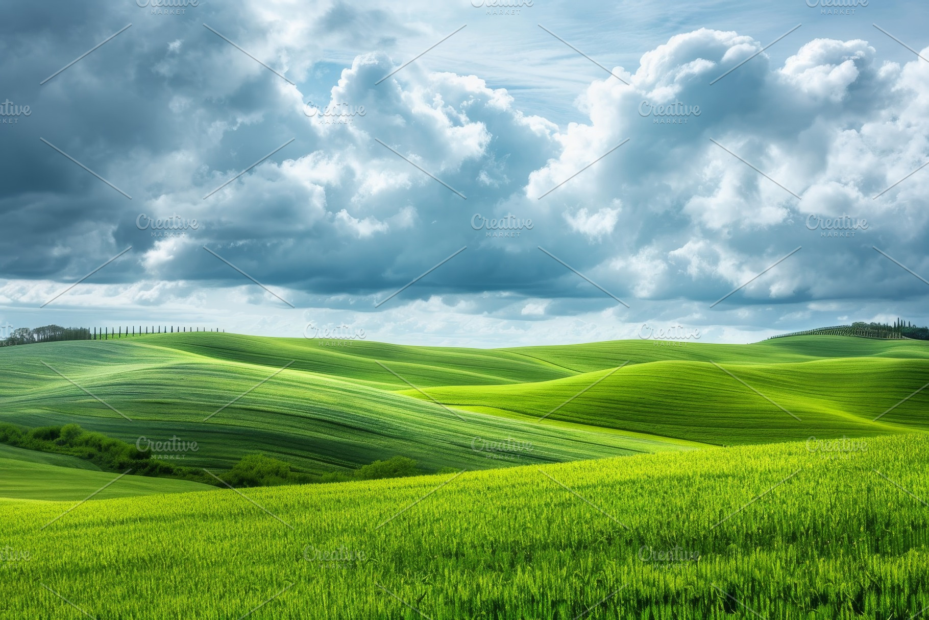 Expansive greenery spreads across ro, a Photo by Tanuart