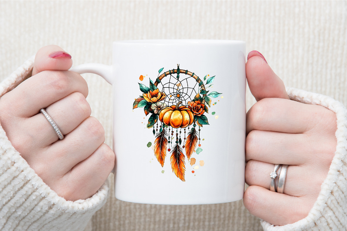 Pumpkins and Flowers Sublimation Cli, an Illustration by Sublimation Artist (Photo 5 of 6)