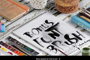 Wonderwall Font & Alphabetical Brush, a Script Font by Fortunes Co (Thumbnail 4 of 5)