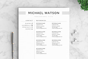 Resume/CV - The Watson, a Resume Template by CreativeLandStudio (Thumbnail 7 of 10)