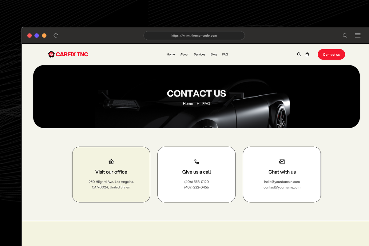 CARFIX, Premium Automotive Template, a HTML Template by TNCFlow (Photo 4 of 5)
