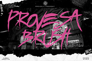 Provesa - Brush Font, a Handwritten Font by Dhabee (Thumbnail 1 of 17)
