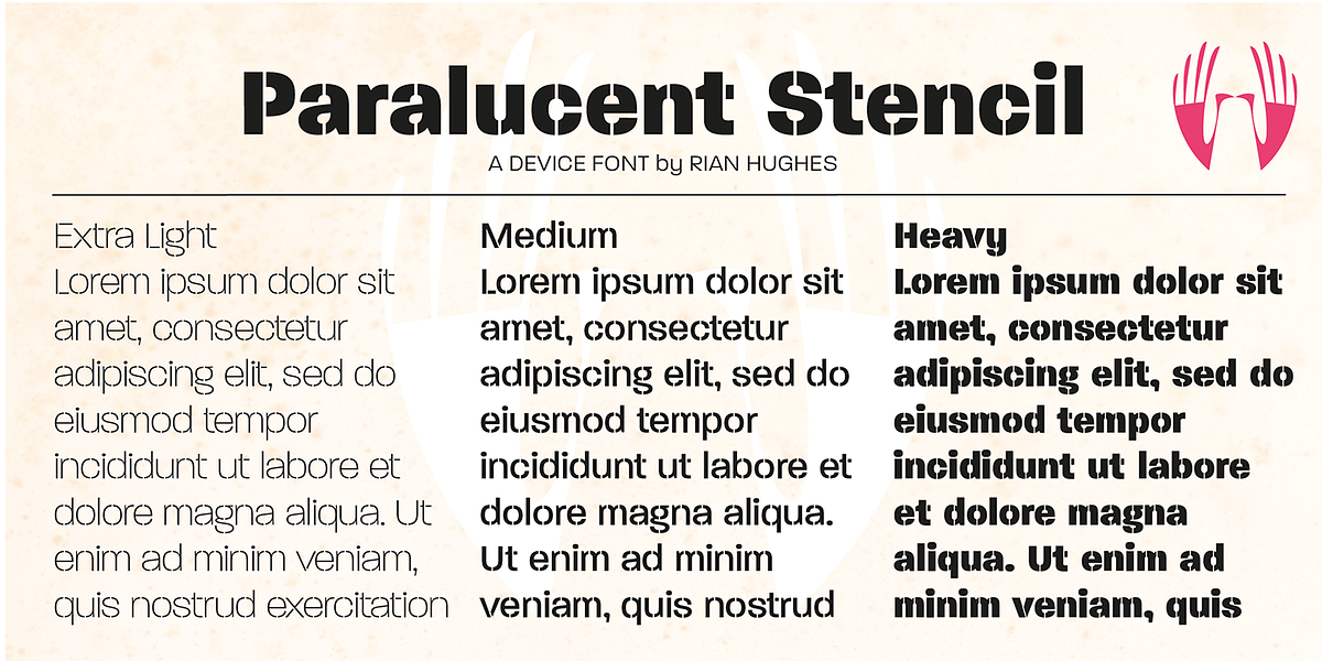 Paralucent, a Sans Serif Font by Device (Photo 9 of 9)