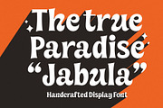 Jabula – Handcrafted Display Font, a Font by Four Lines Std. (Thumbnail 1 of 10)