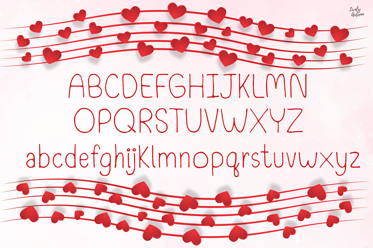 Kiss Me | Handwriting Font, a Handwritten Font by LivelyAutumn11.11 (Photo 2 of 5)