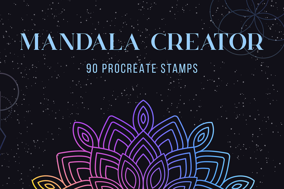 Procreate Mandala Creator, a Shape Add-On by Julia Right Studio (Photo 1 of 6)