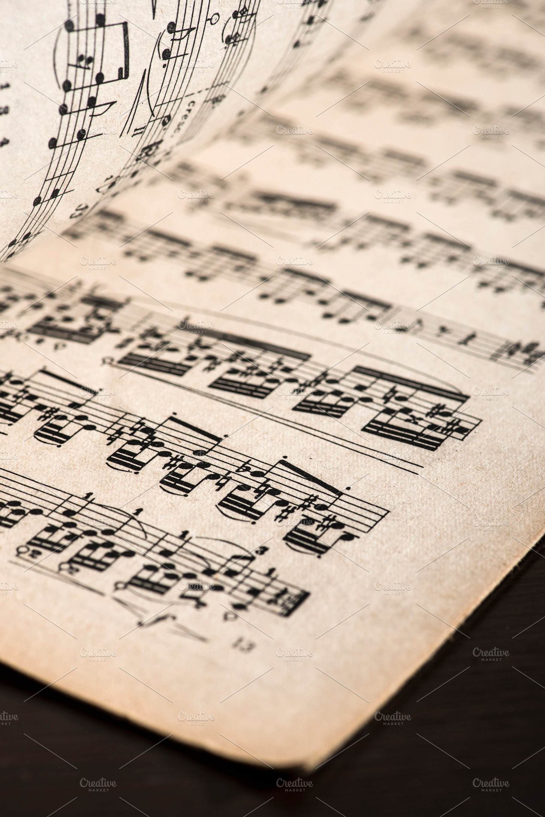 Music notation book containing music, notes, and sheet, an Arts & Entertainment Photo by DegImages