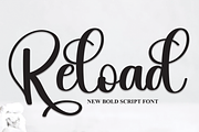 Reload | Script Font, a Script Font by Scratchones (Thumbnail 1 of 7)