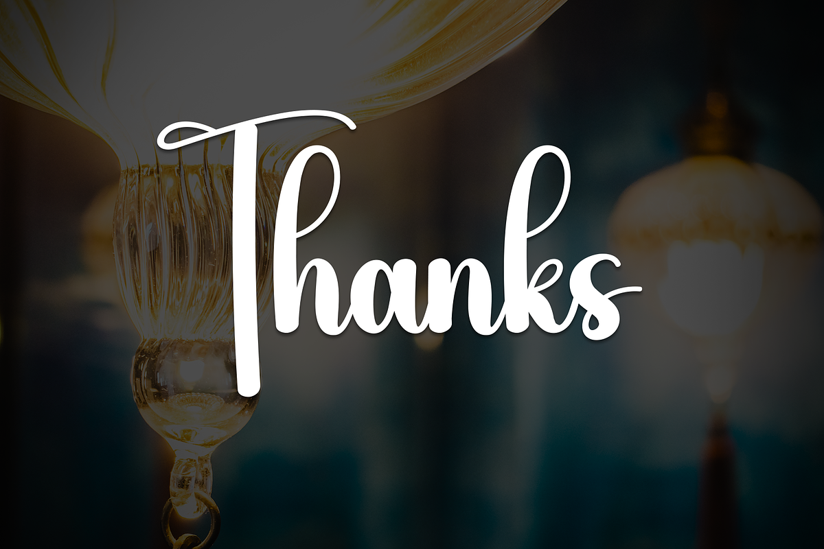 Lighting | Script Font, a Handwritten Font by Scratchones (Photo 9 of 9)