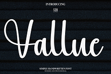 Vallue | Script Font