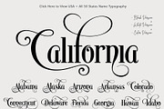 States Maps + Typography of USA, an Object Graphic by ArtFusion (Thumbnail 3 of 5)