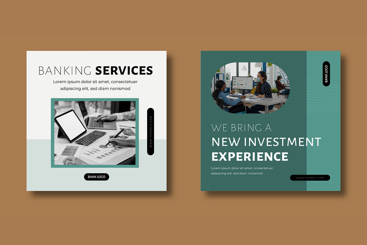 Banking Service Social Media Post, a Social Media Template by MightyDesign (Photo 4 of 8)