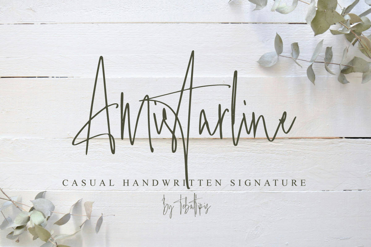 Amistarline - Handmade Signature, a Handwritten Font by tebaltipislab (Photo 1 of 11)