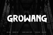 Growang - Brush Font, a Sans Serif Font by Iqsiart Studio (Thumbnail 1 of 6)