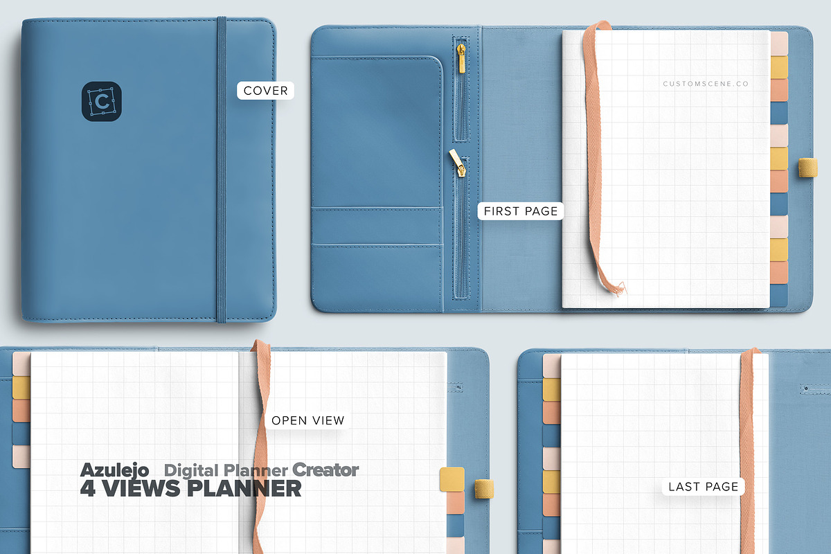 Azulejo - Digital Planner Creator, a Product Mockup by Custom Scene (Photo 4 of 12)