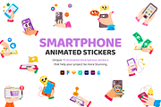 Animated Smartphone Stickers, an Emoji Icon by Vectors Market (Thumbnail 1 of 7)
