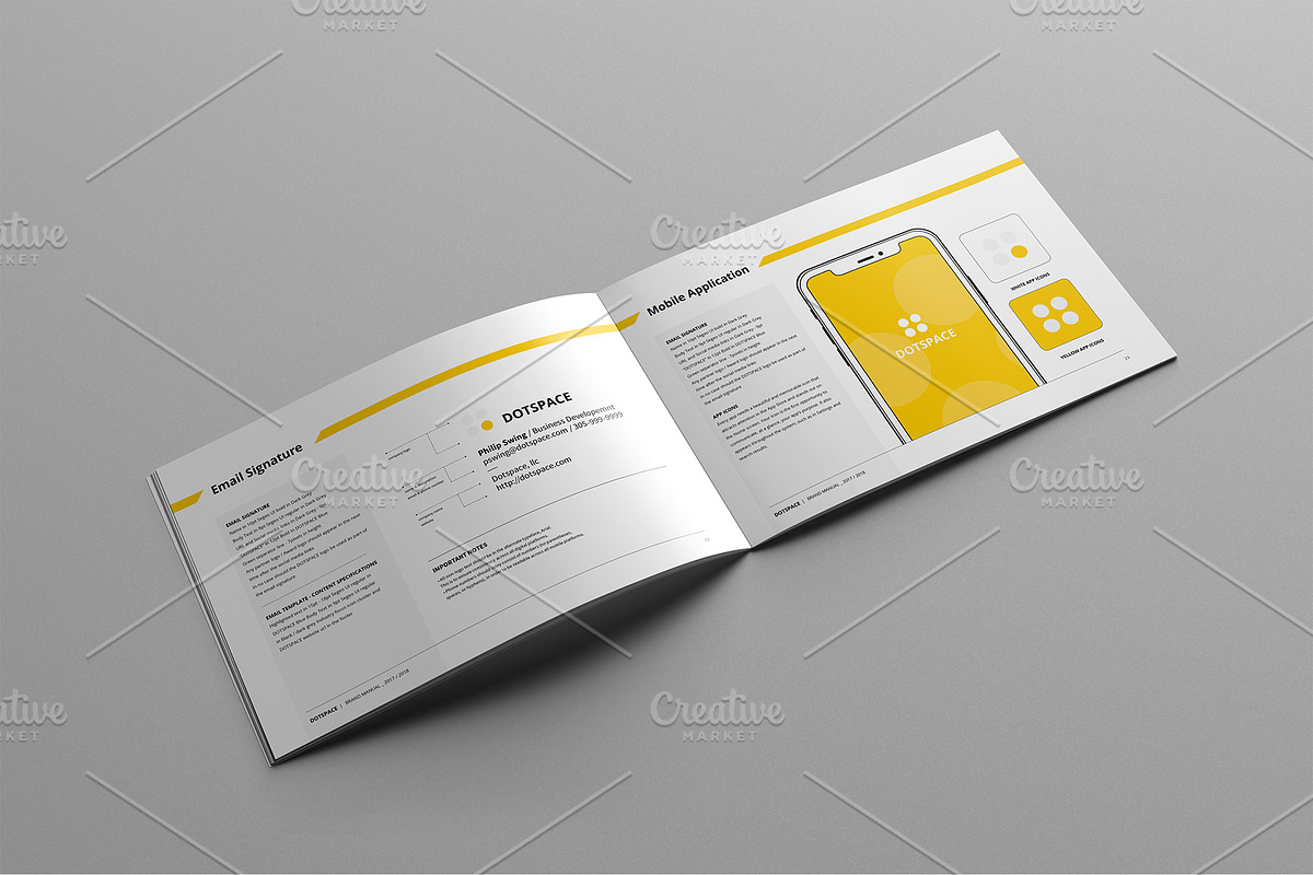 Brand Manual 30 Pages A4 / US Letter, a Brochure Template by Mastergfx (Photo 23 of 32)