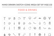 Hand drawn sketch vector icons, an Icon by Visual Generation (Thumbnail 9 of 16)
