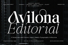 Avilona Super Family | 63 Style Font