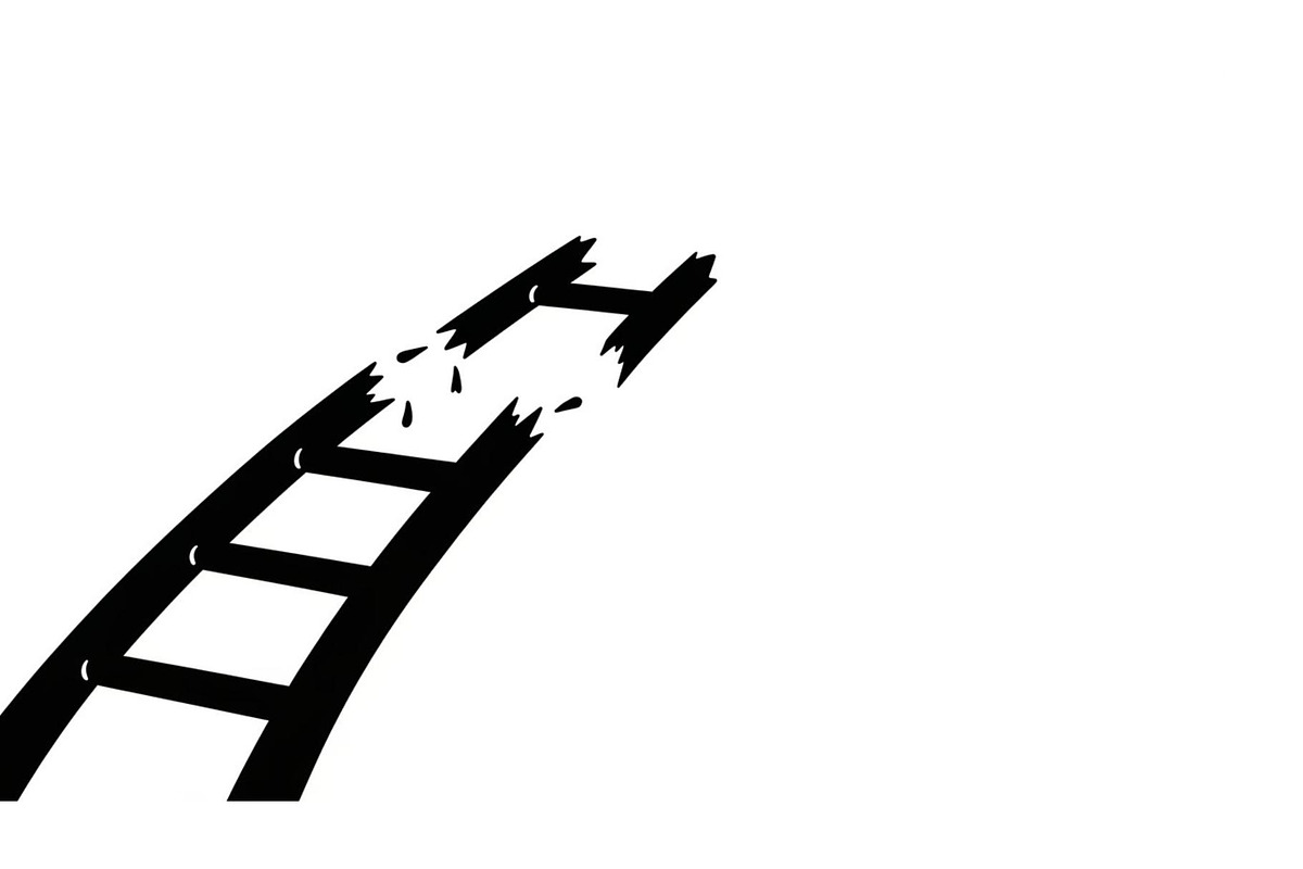 50 Broken Ladder Silhouette Bundle, an Illustration by Designs_River (Photo 12 of 51)