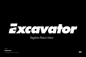 Excavator Wordmark Logo, a Branding & Logo Template by Akdesain