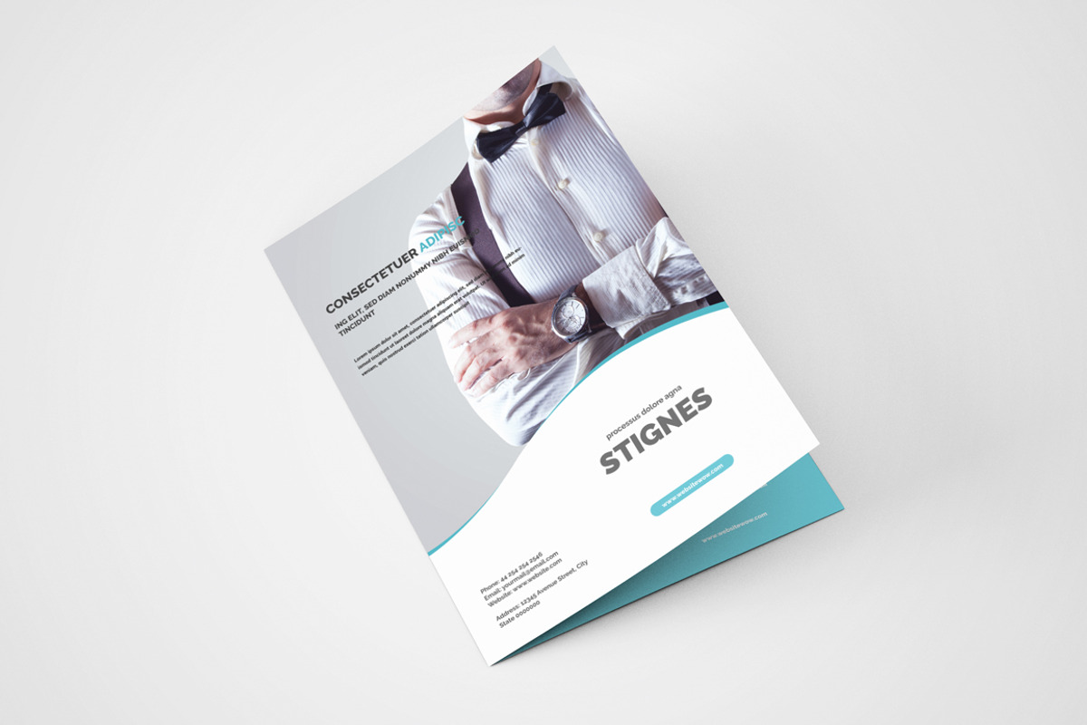 Business Bi Fold Brochure - A4, a Brochure Template by Creative Shop (Photo 1 of 4)