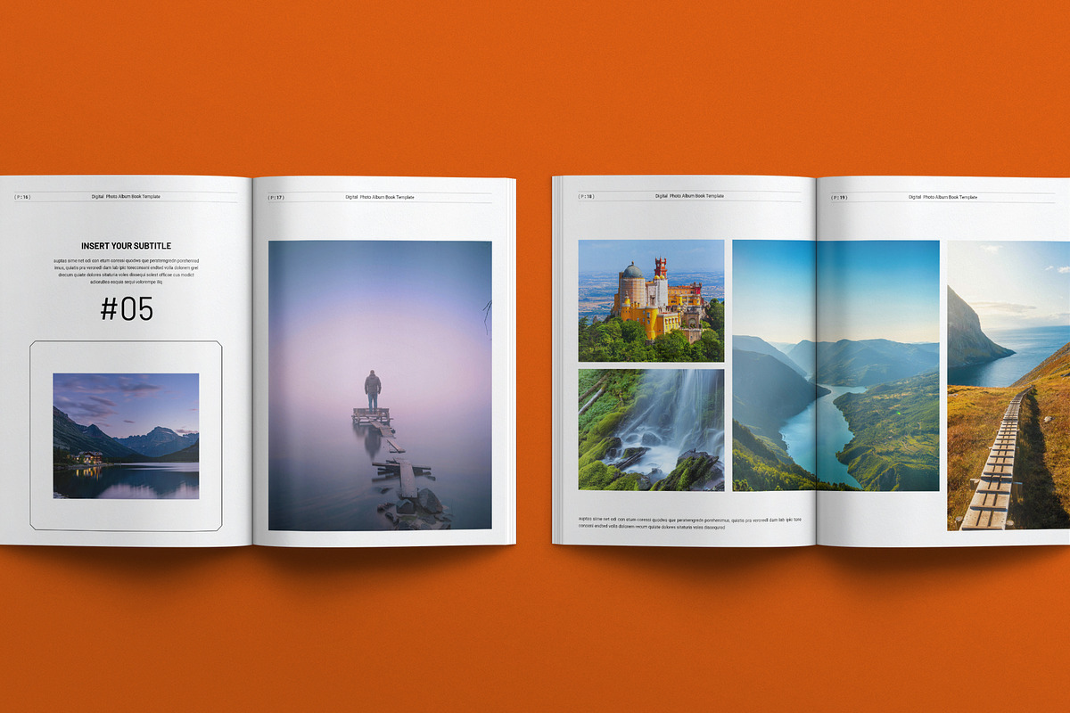 Digital Photo Album Book Template, a Brochure Template by E-Type (Photo 7 of 8)