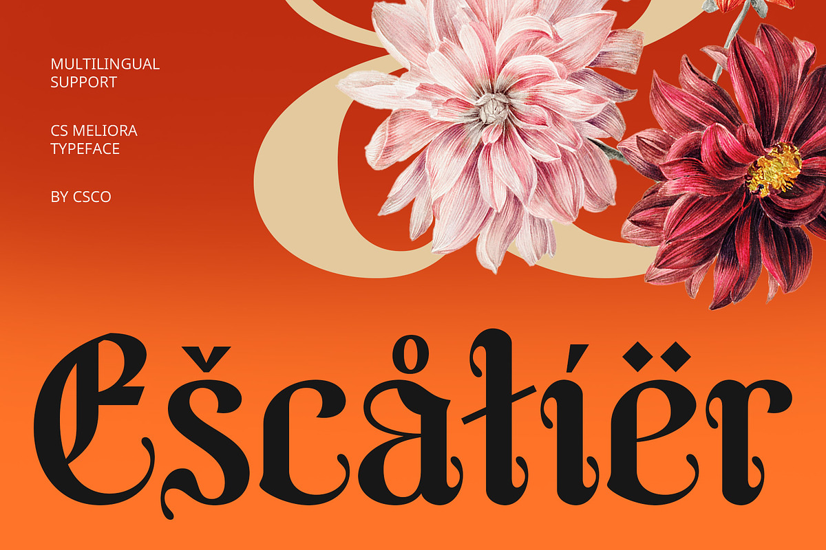 CS Meliora – Blackletter Font, a Blackletter Font by Craft Supply Co. (Photo 7 of 8)