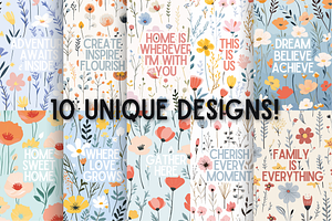 Wild Flowers A3 Posters Canva PDF