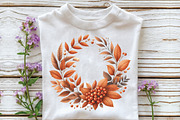 Burnt Orange Autumn Sublimation, an Illustration by CraftArtStudio (Thumbnail 3 of 6)