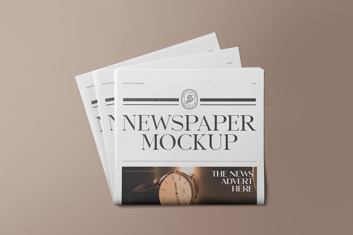 Newspaper Mockup, a Product Mockup by PixelVoyager (Photo 7 of 7)