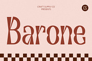 CS Barone – Decorative Font, a Sans Serif Font by Craft Supply Co. (Thumbnail 1 of 8)