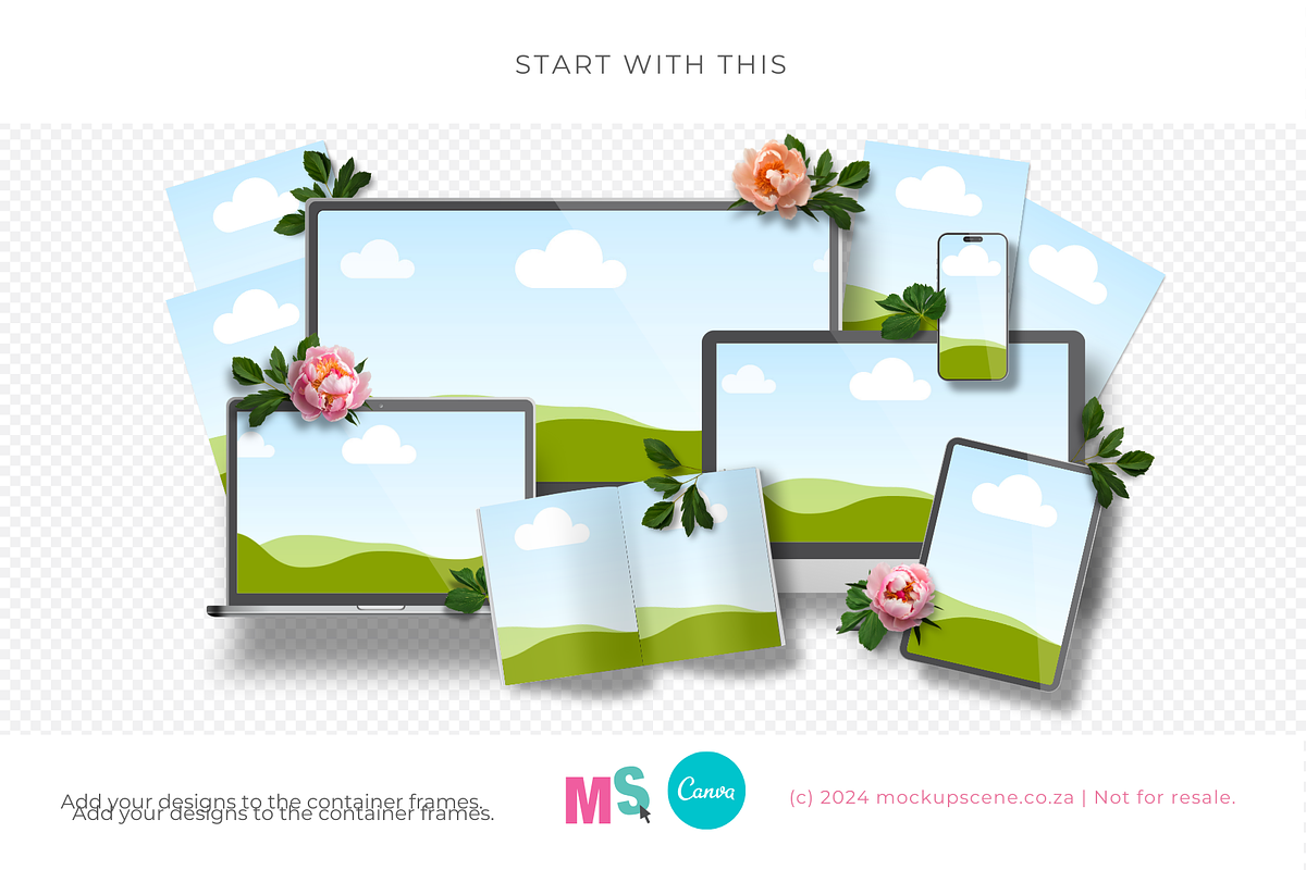 Digital Device Mockups for Canva, a Device Mockup by Mockup Scene (Photo 13 of 16)