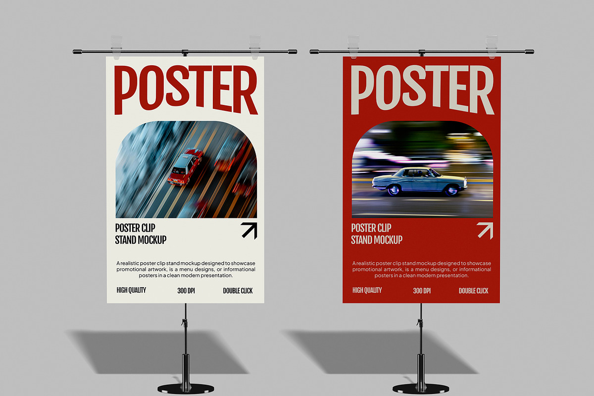 Poster Clip Stand Mockup, an Advertising Mockup by Unerispace (Photo 5 of 5)