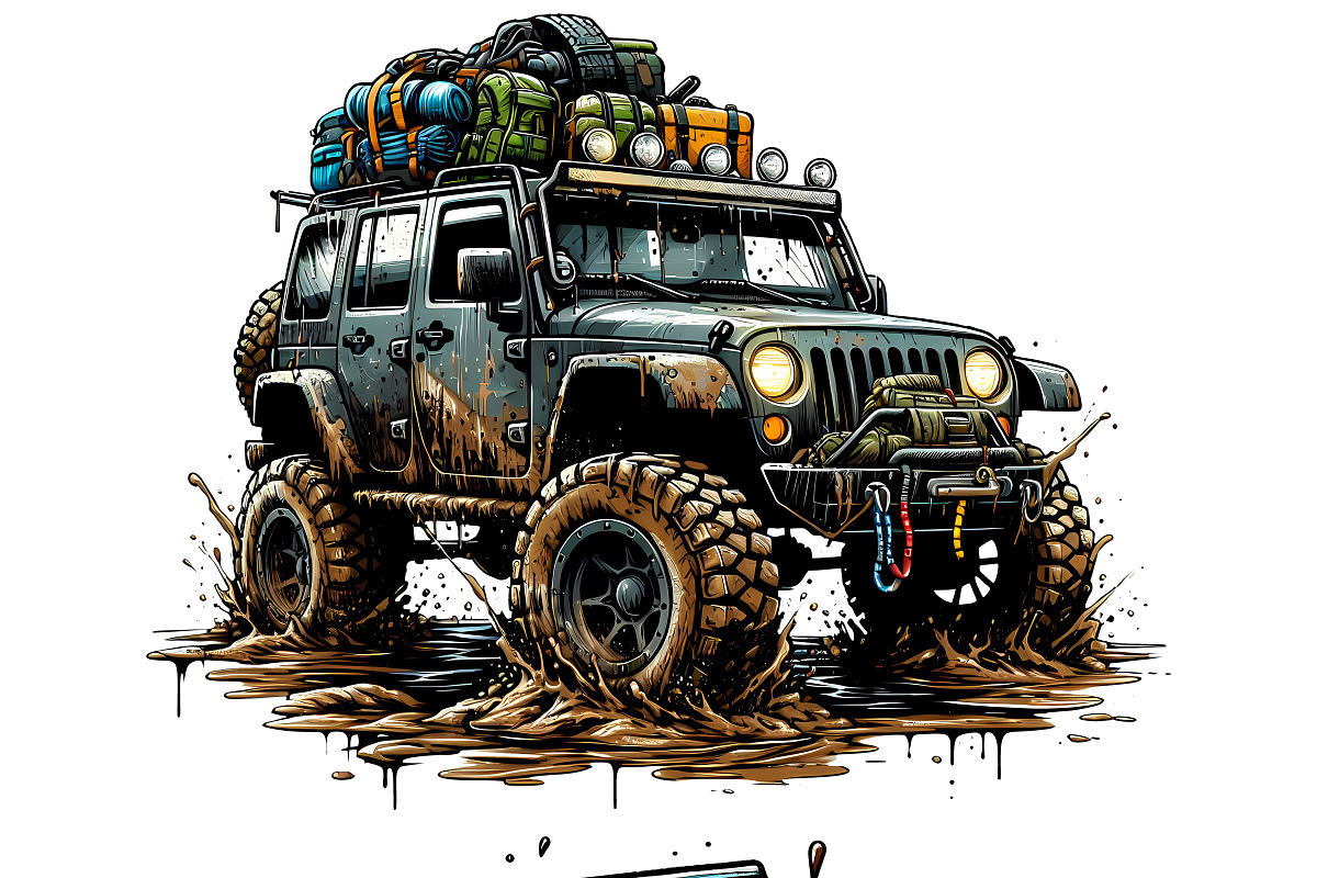 Off Road Adventure Mudding PNG Set, a Sport Illustration by DoubleTwists (Photo 4 of 5)