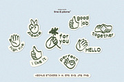 Hands - Vector Illustrations, an Emoji Icon by line & plane (Thumbnail 3 of 7)