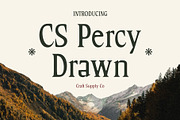 CS Percy Drawn, a Serif Font by Craft Supply Co. (Thumbnail 1 of 8)