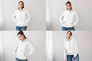Woman Hoodie Mockup Bundle, a Hoody Mockup by Moixo studio (Thumbnail 6 of 7)